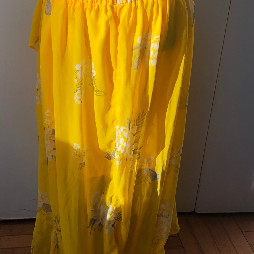 Andeawy High Low Yellow Skirt Sz L - Picture 8 of 11